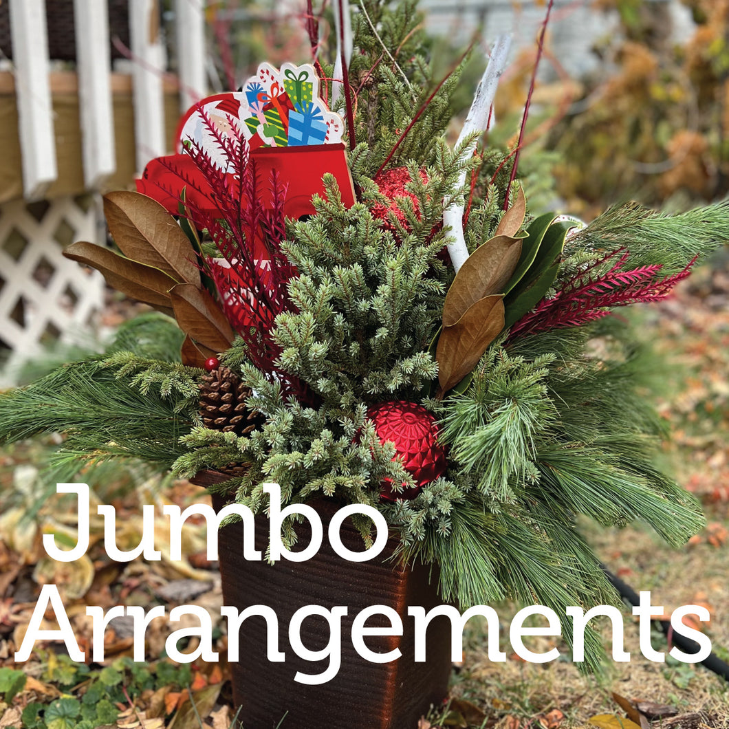 c. Outdoor Winter Arrangements-JUMBO--PREORDER by NOV. 1, 2023