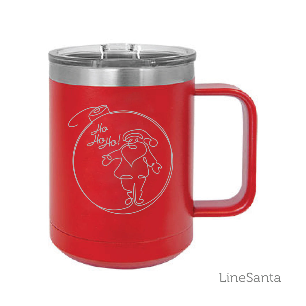 Coffee Mug-Polar Camel- Line Santa