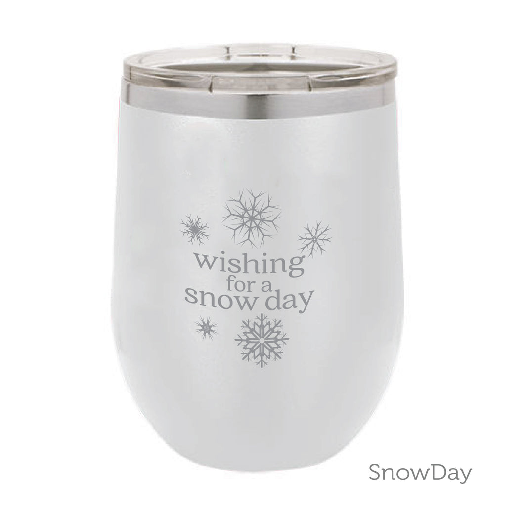 Wine Tumbler-Polar Camel-Snow Day